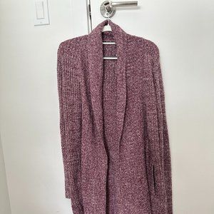 BAREFOOT DREAMS COZICHIC LITE CIRCLE CARDI - SIZE S  - PURPLE - BRAND NEW W/TAGS